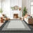 2X6FT Area Rug Machine Washable Modern Low Pile Non Slip Rugs Striped Edge Foldable Area Rug Stain Resistant Imitation Print Indoor Carpet Entryway Bathroom Rug Faux Wool Netural Rug for Dining Room-1931139302-1931139299