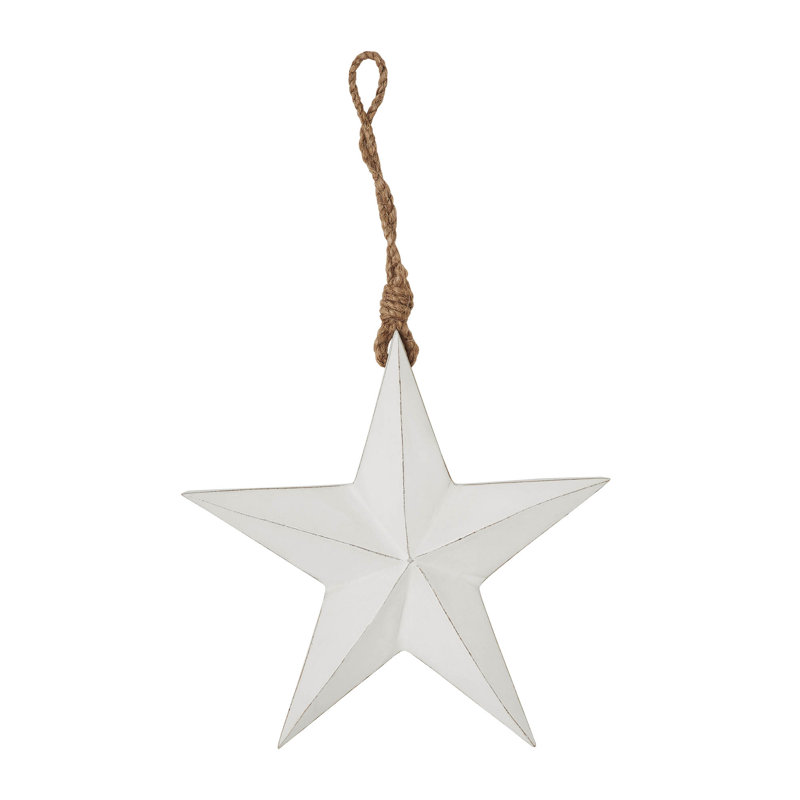 Ornement en forme d'étoile festive, Blanc
