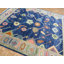 Tapis bleu marine unique de 8 pi x 9 pi 10 po