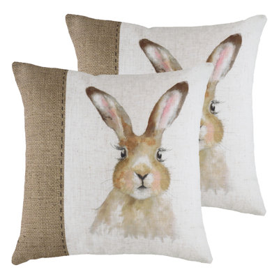 White Square Cushion