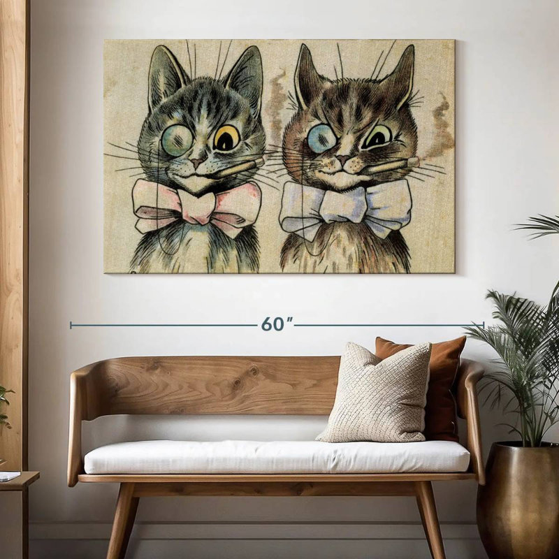 Ketti A Pair Of Toff Toms, 34" H x 51" W