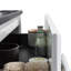 Kozeta 24 po L x 19 po P 2 tiroirs Meuble-lavabo avec évier simple et Comptoir en Quartz noir