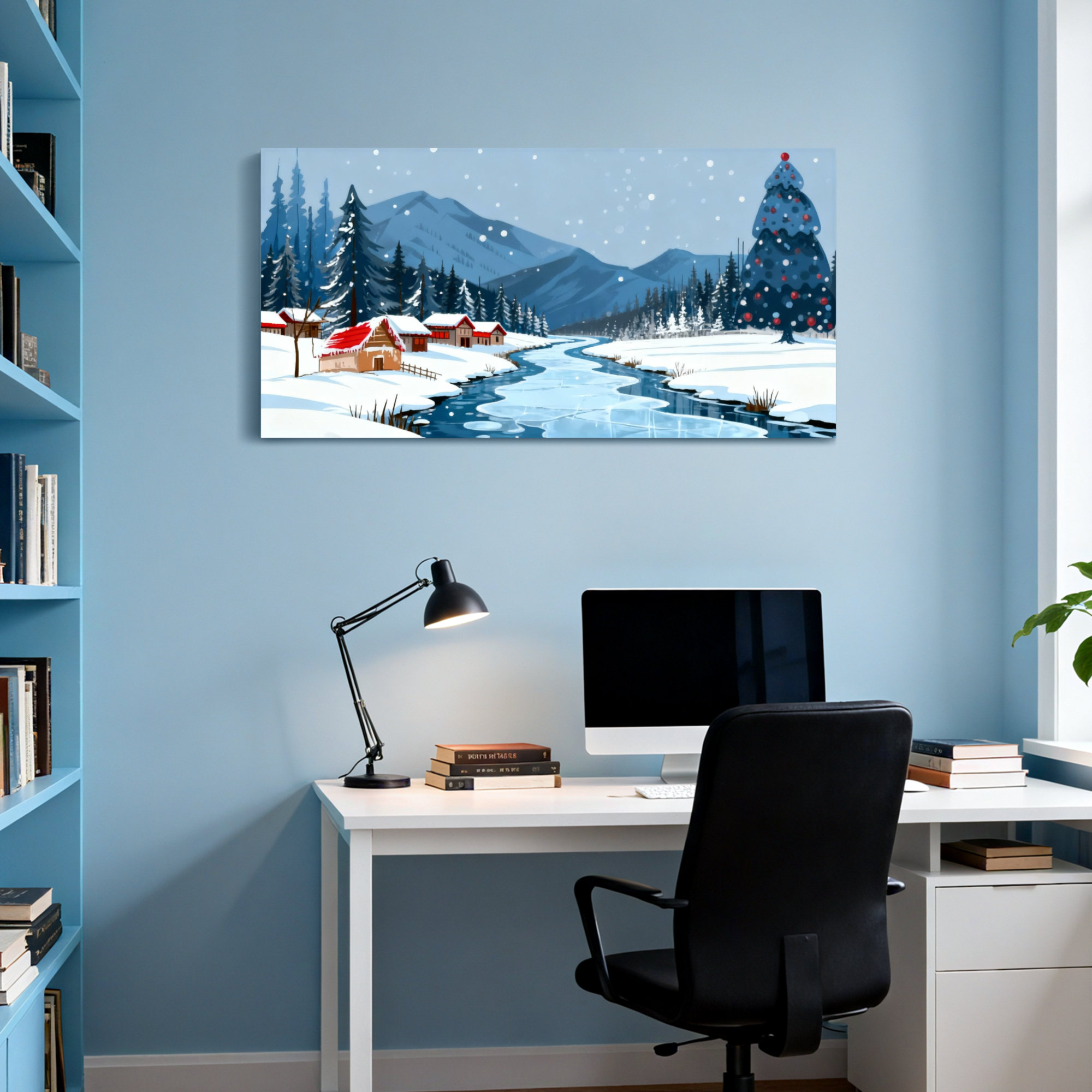 Red Barrel Studio® Landscape & Nature Winter Landscape With Snowy ...