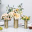 3 Piece Gold Metal Table Vase Set