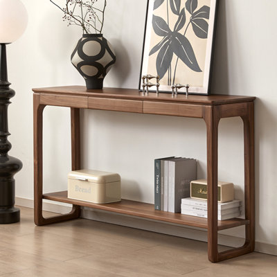 Chinese-style modern simple brown console table by Hokku Designs