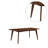 Rectangular Wood Dining Table In Dark Walnut