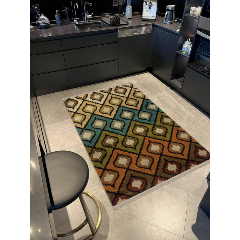 Tapis rectangulaire Crosson, Tapis de couloir 3 pi 4 po x 8 pi 3 po