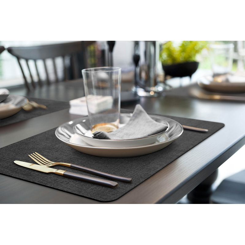 Couleur unie et texturée Erlyne, Gris foncé