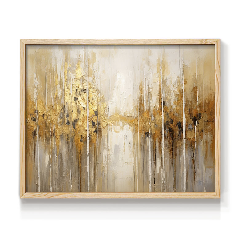 Abstrait, série Cxxv, reproduction encadrée, H 8 po x l 10 po, Naturel