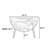 Wabi-sabi style semicircle household decor cabinet