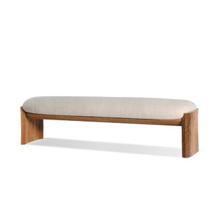 Burlywood Upholstered Bench