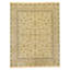 Hand Knotted Wool Area Rug in Gold