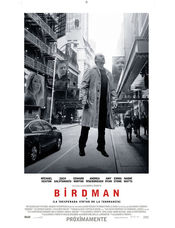 Birdman, H 24 po x l 15 po