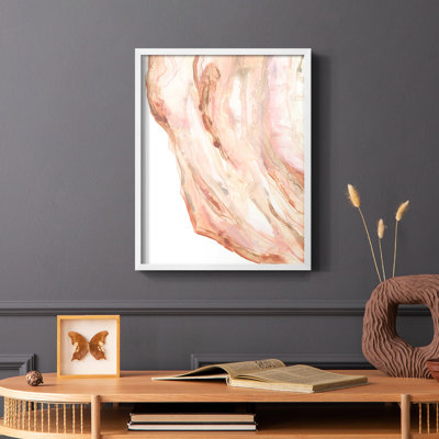 Rose Quartz II, reproduction encadrée - bois massif