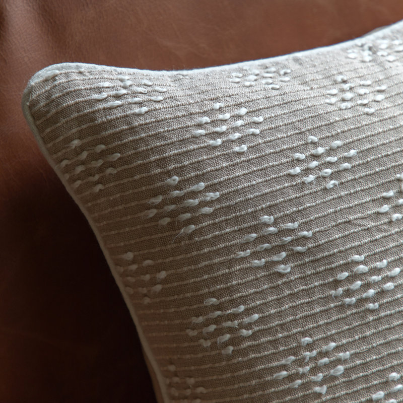 Square Throw Cushion, Taupe