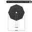 Table de parasol réglable en plastique