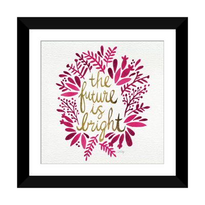 «Bright future Pink», reproduction d'art sur toile tendue