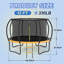 Grand trampoline extérieur 12 pi avec filet de sécurité intérieur-116024752