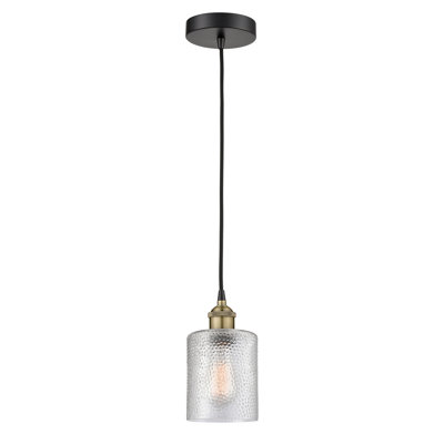 Luminaire suspendu cylindrique à 1 lumière Malcolm