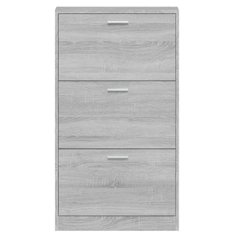 9 Pair Flip Down Shoe Storage, Grey Sonoma