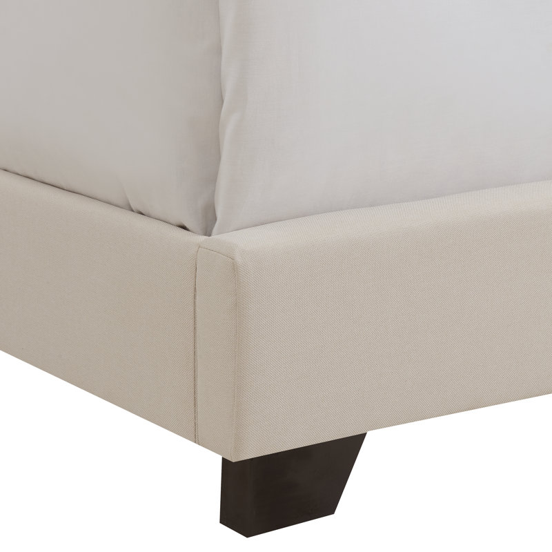 Guillory Upholstered Standard Bed, Cream, Twin