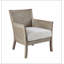 Crème; fauteuil en polyester naturel récupéré avec 4 pieds-1290226072