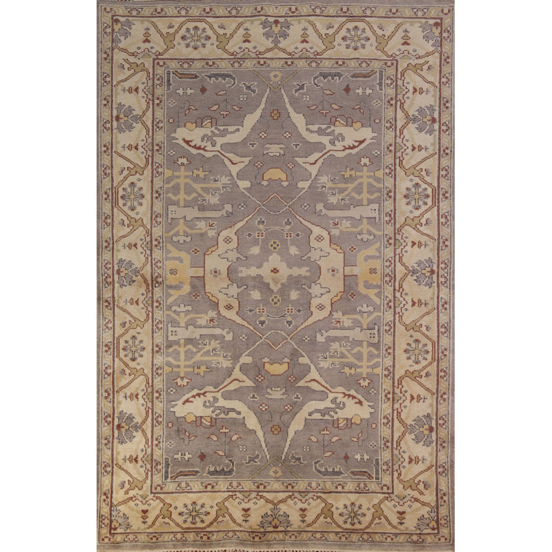 Tapis indien en laine Oushak 6 x 9