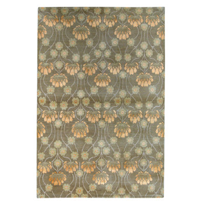 Handmade Silk and Wool Area Rug
