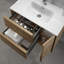 Meuble-lavabo simple mural 28 po avec plateau en céramique Palma-91807100