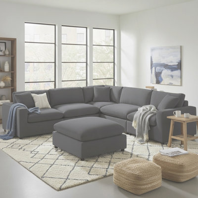 Caylie Modular 6-Piece Sectional - Charcoal
