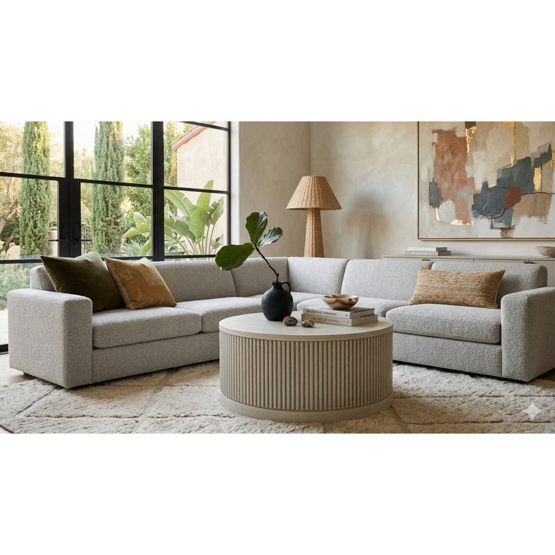 Table basse Graelynn - blanc