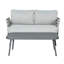 Causeuse et table en acier Mariano-647177786