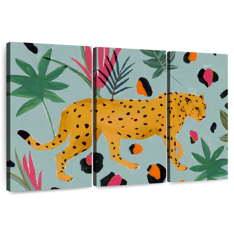 Brampt Walking Cheetah II, 24" H x 38" W