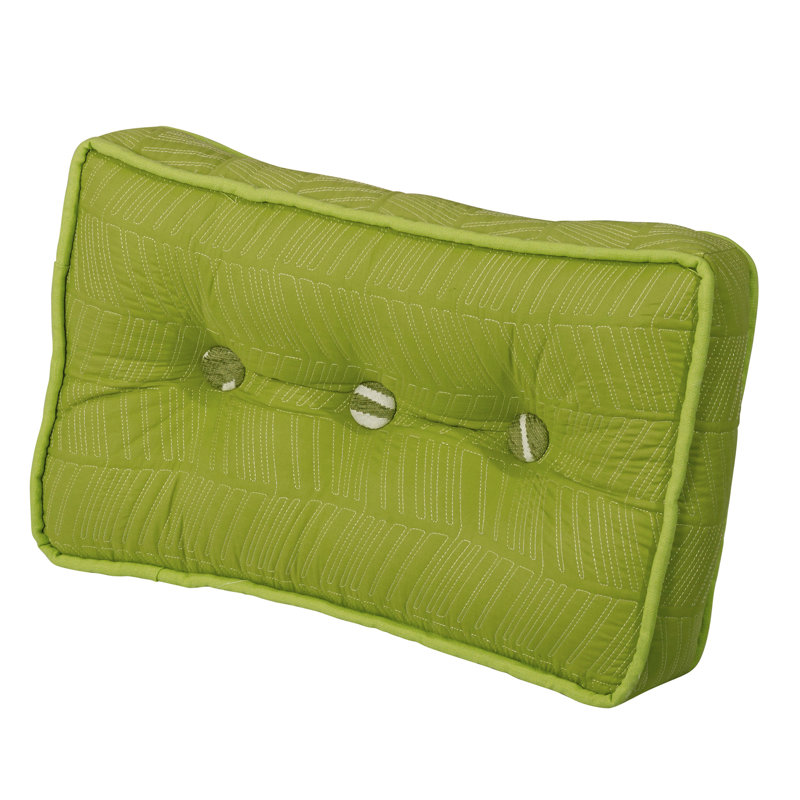 Capri Buttons Cotton Blend Throw Pillow