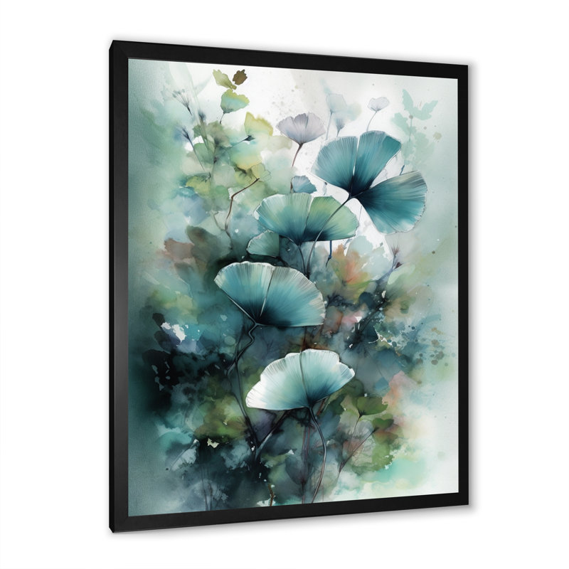 Rubenia mystique de fougère III sur toile, H 40 po x l 30 po x P 1,5 po, Cadre photo noir