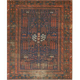 Mid 19th Century Antique Tribal Afghan Baluch Rug