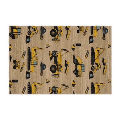 Tapis intérieur et extérieur beige Transport