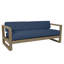 Coastal Teak Patio Sofa with Sunbrella Cushions-393586456