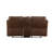 Aashi Brown Leather-GEL Match Recliner Loveseat