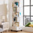 Rotating Rolling Bookcase with 1 Drawer-1239783562-1216937229