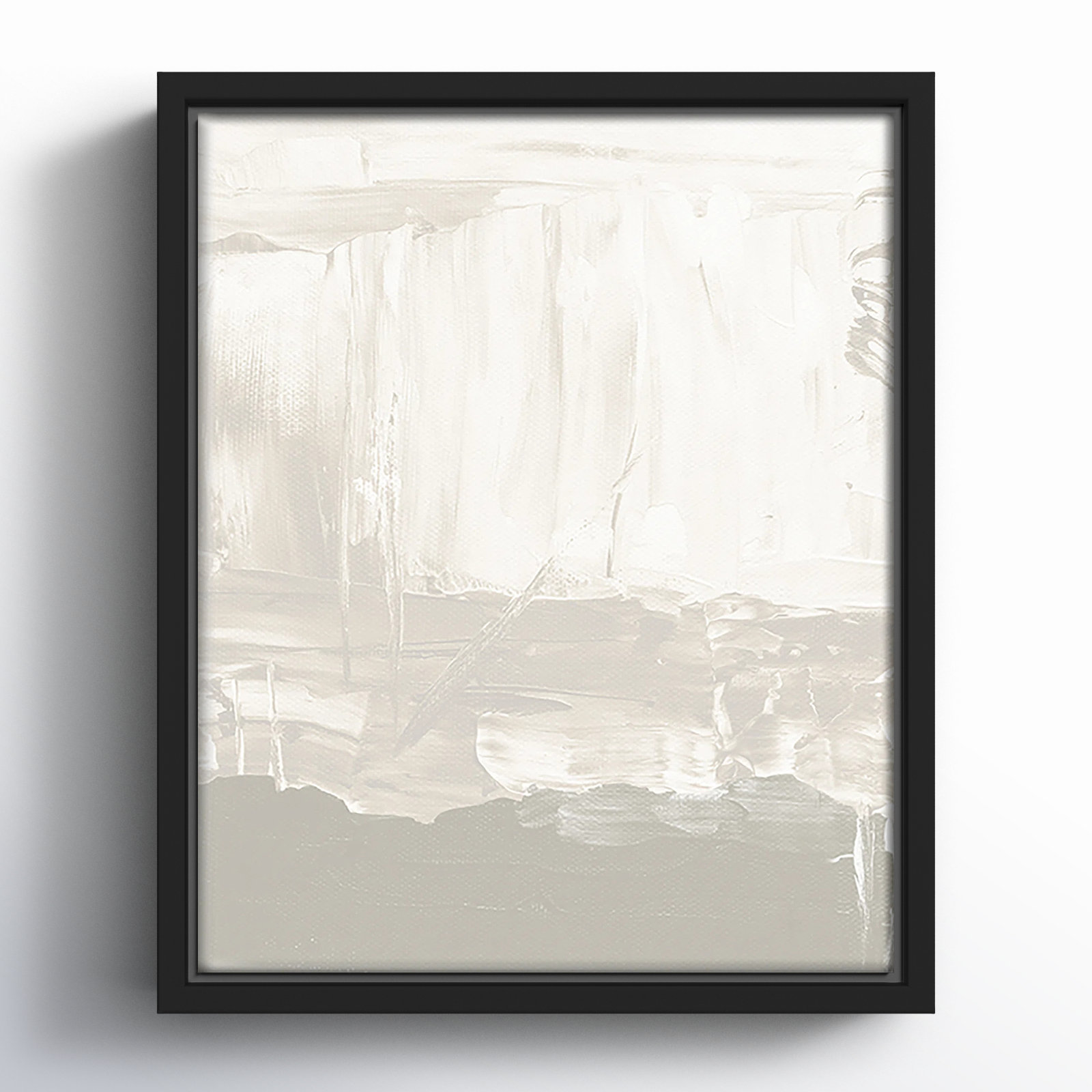 Albie "Taupe Abstract" Print, Black, 11.5" H x 9.5" W
