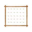 Photo Display Board With Clips,Hanging Picture Wall Decor Brown for Graduation Letter Postcard