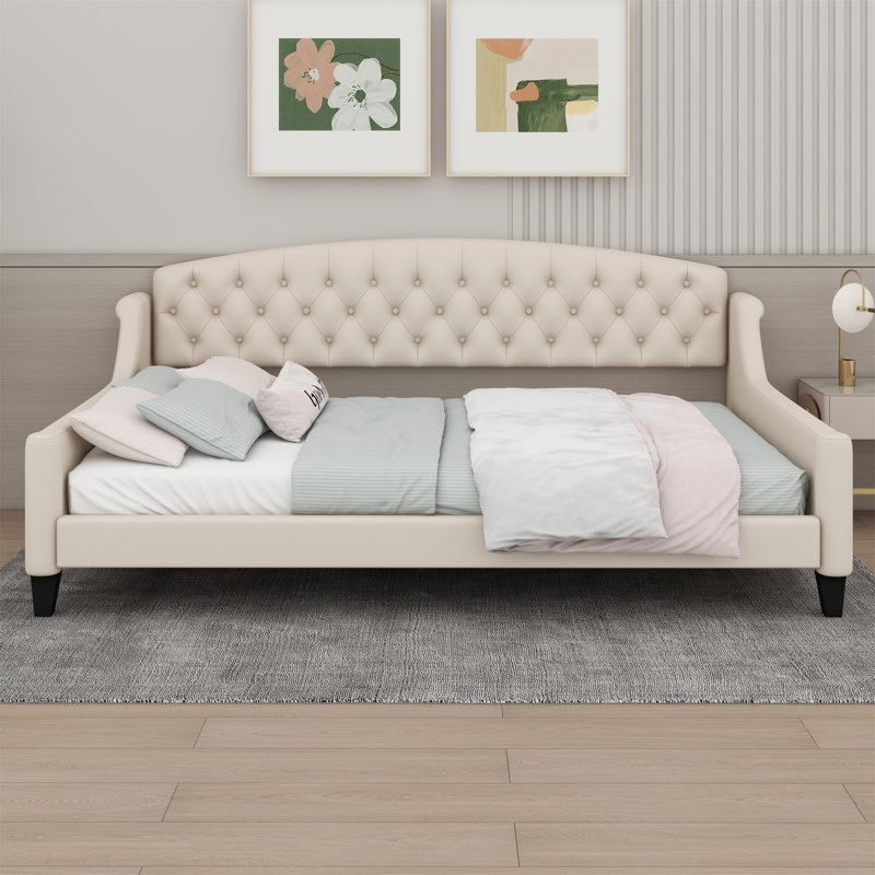 Lit de jour Breannon, Double, Beige