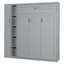 Lit escamotable double pleine grandeur avec tablettes, garde-robe et lumières DEL-1183487975-1183487969