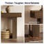63" Fluted Japandi Console Table In Natural Oak, Sofa & Entryway Table-182209063