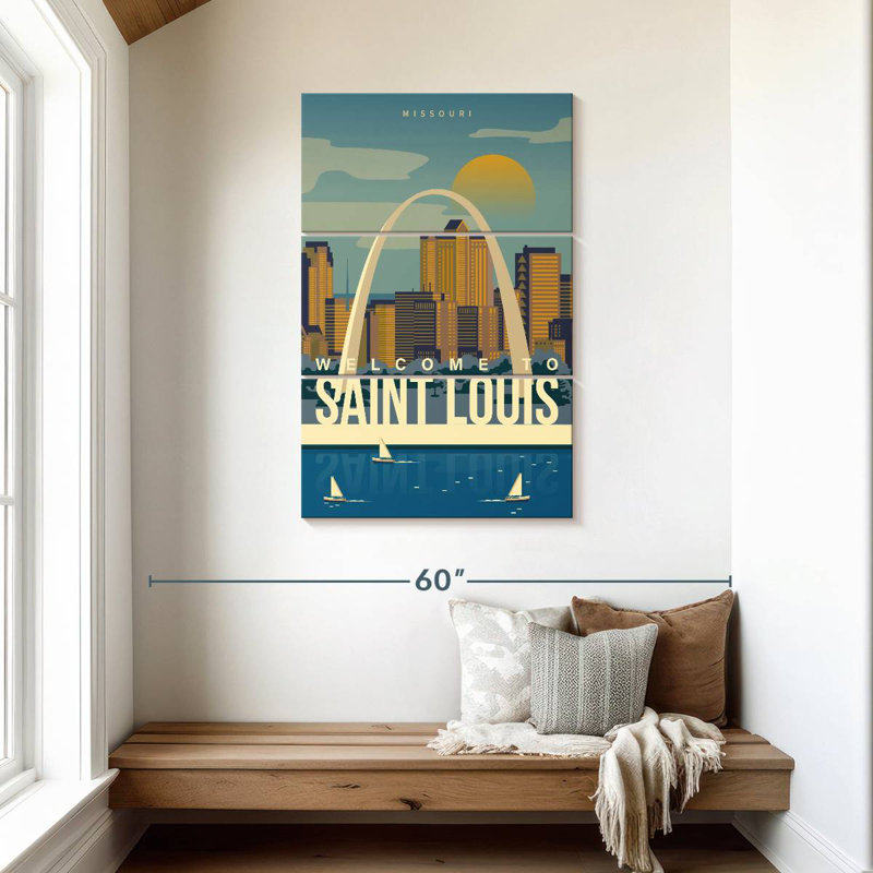 Nicci Saint Louis Arch Poster, 45" H x 28" W