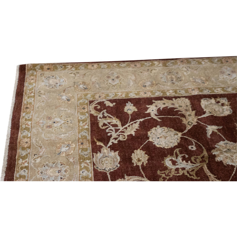 Handmade Silk and Wool Area Rug