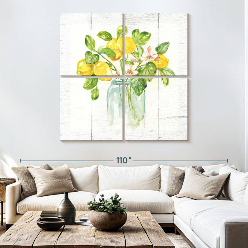 Yarlin Lemon Branches I, 74" H x 74" W