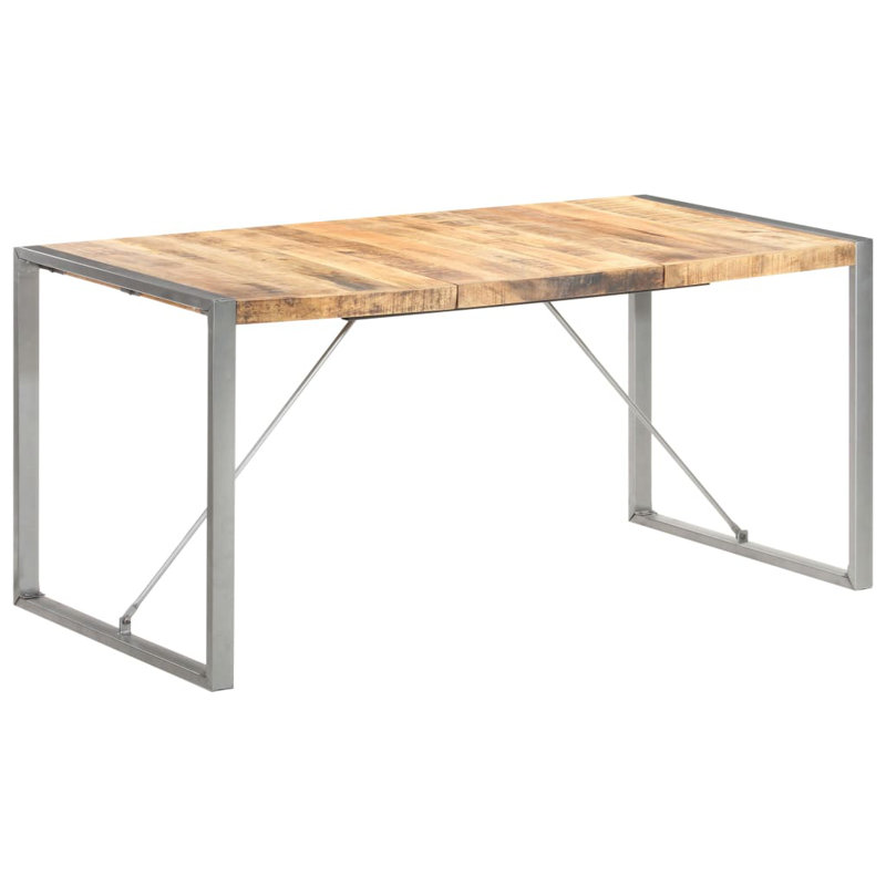 Cheyenne Dining Table Solid Wood, H75 x L160 x W80cm, Natural, Grey