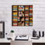  «Mondrian Style Bookshelf» par Rey Klimt, art mural sur toile, 18 po x 18 po-376021107